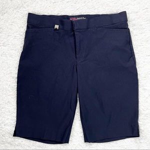 Peck & Peck Petite Navy Stretchy Dress Shorts
